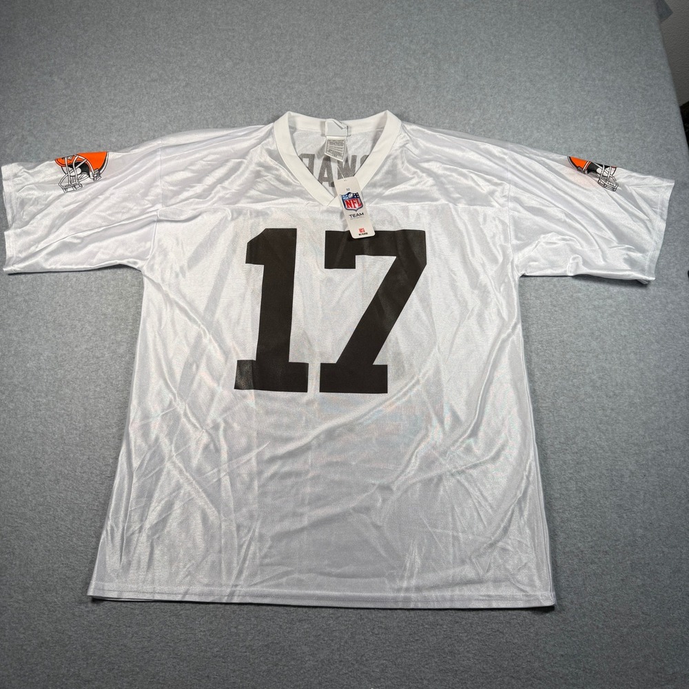 NFL Team Apparel Cleveland Browns Braylon Edwards 17 Jersey White Mens Large NWT